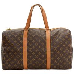 Retro Louis Vuitton Sac Souple 45 Monogram Canvas Duffle Travel Bag