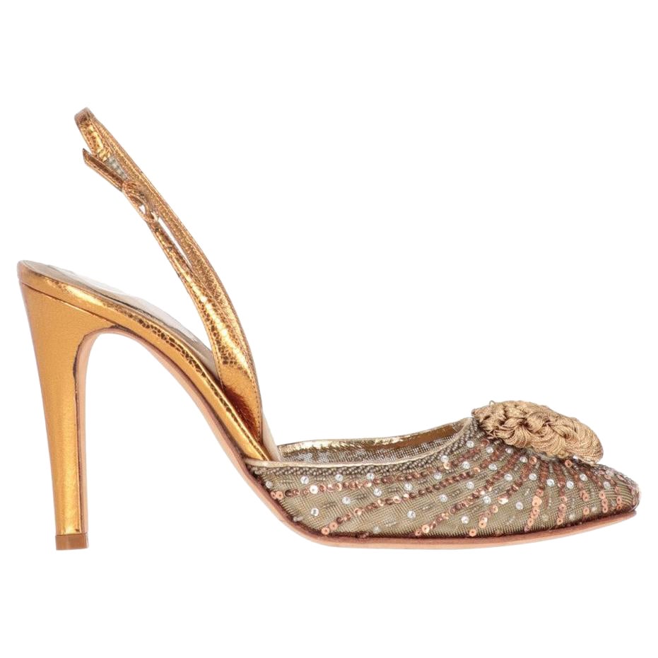 Rene Caovilla Honey Crocodile Shoes at 1stDibs | jeweled heels