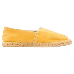 1990s Gucci yellow suede espadrilles
