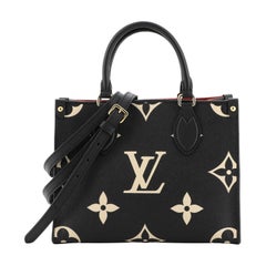 Louis Vuitton OnTheGo Tragetasche mit mehrfarbigem Monogramm Empreinte Riesen PM