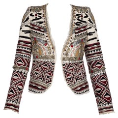 Emilio Pucci Embellished Wool Silk & Cotton Blend Jacket, Pre -Fall 2012 Runway