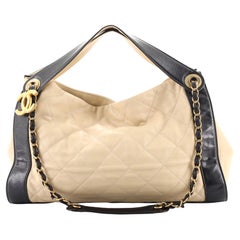 Chanel In the Mix Charm Tote Quilted Leather Medium