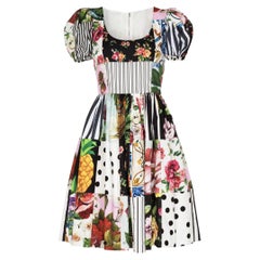 Dolce & Gabbana Patchwork
collection cotton mid length informal dress