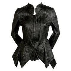 CELINE by PHOEBE PHILO black quilted leather runway jacket - spring 2010