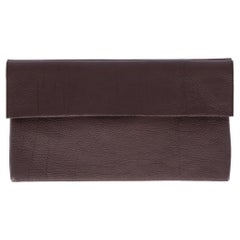 2000s Marni brown leather clutch bag