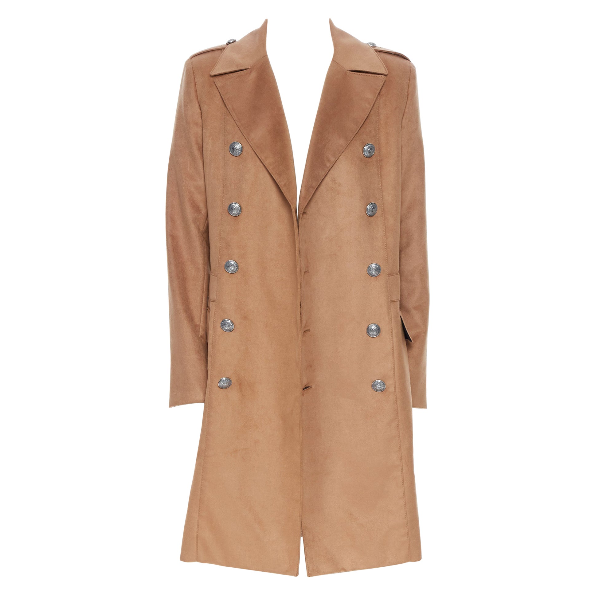 Balmain Brown Coat at 1stDibs