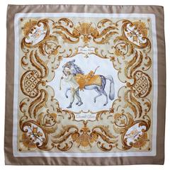 Silk Scarf by Hermes, Paris , Cheval Turc