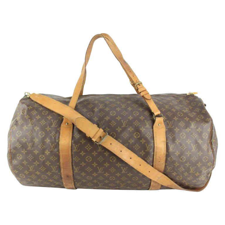 Louis Vuitton XL Monogram Sac Polochon 70 with Strap Keepall Bandouliere  20lz510 at 1stDibs