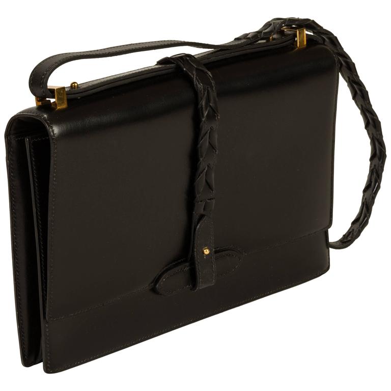 Hermès Black Box Shoulder Bag For Sale at 1stDibs hermes black