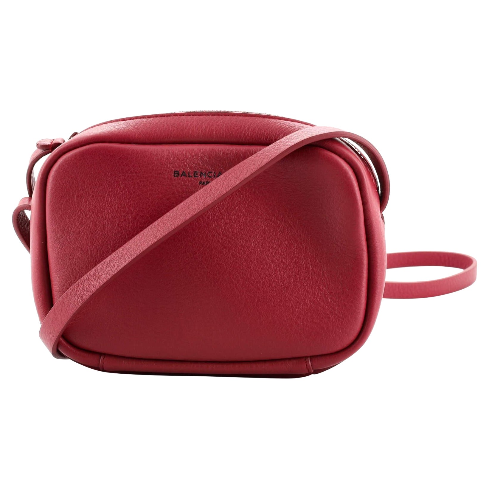 Balenciaga Logo Ville Camera Bag Leather XS at 1stDibs