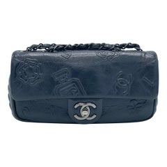 Chanel Precious Symbols Flap Embossed Leather 