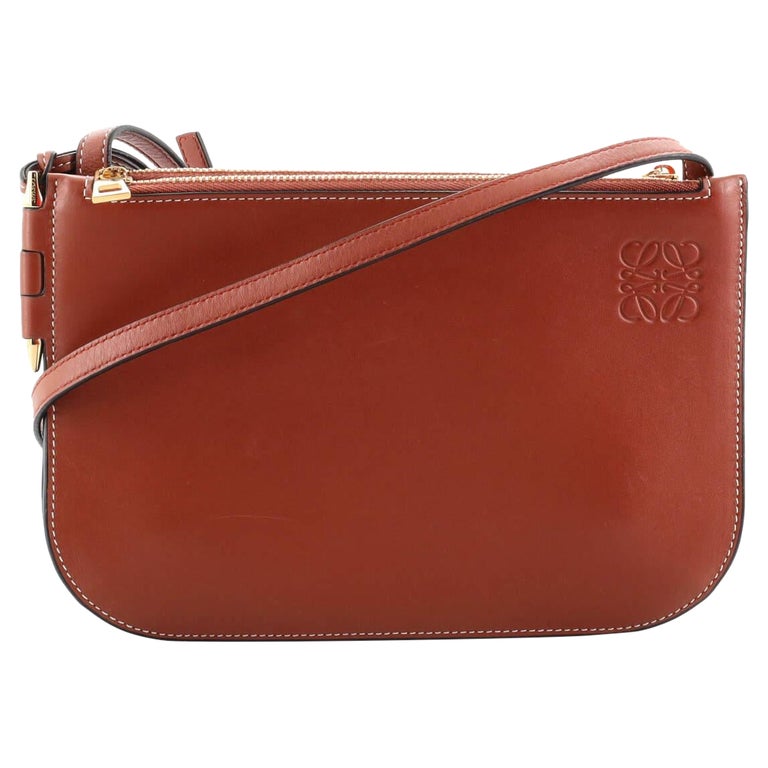 Loewe Gate Double Zip Crossbody Bag Leather Small For Sale at 1stDibs