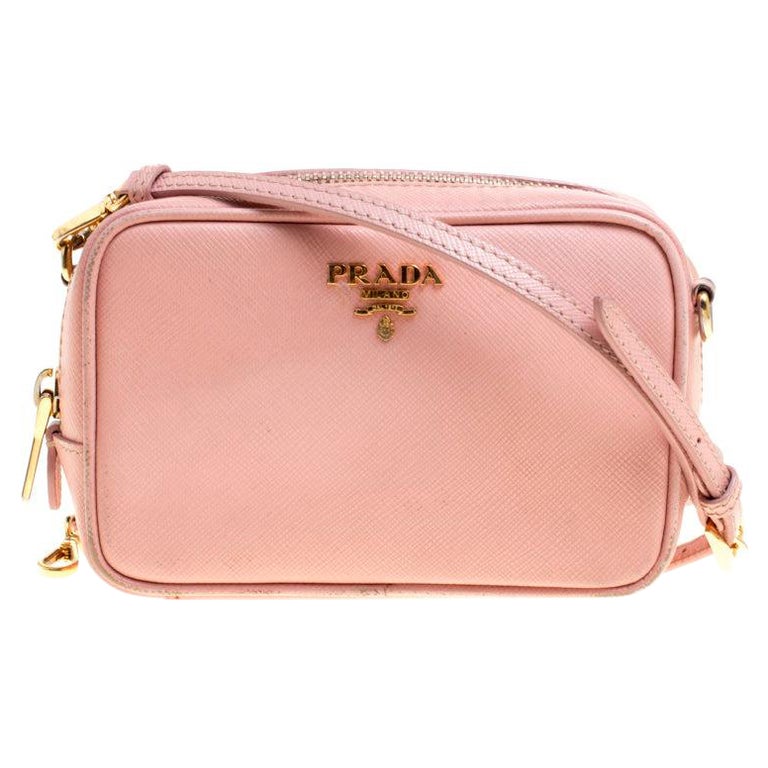 Prada Pink Saffiano Leather Camera Crossbody Bag at 1stDibs  prada camera bag  leather, prada pink crossbody bag, prada saffiano leather camera bag
