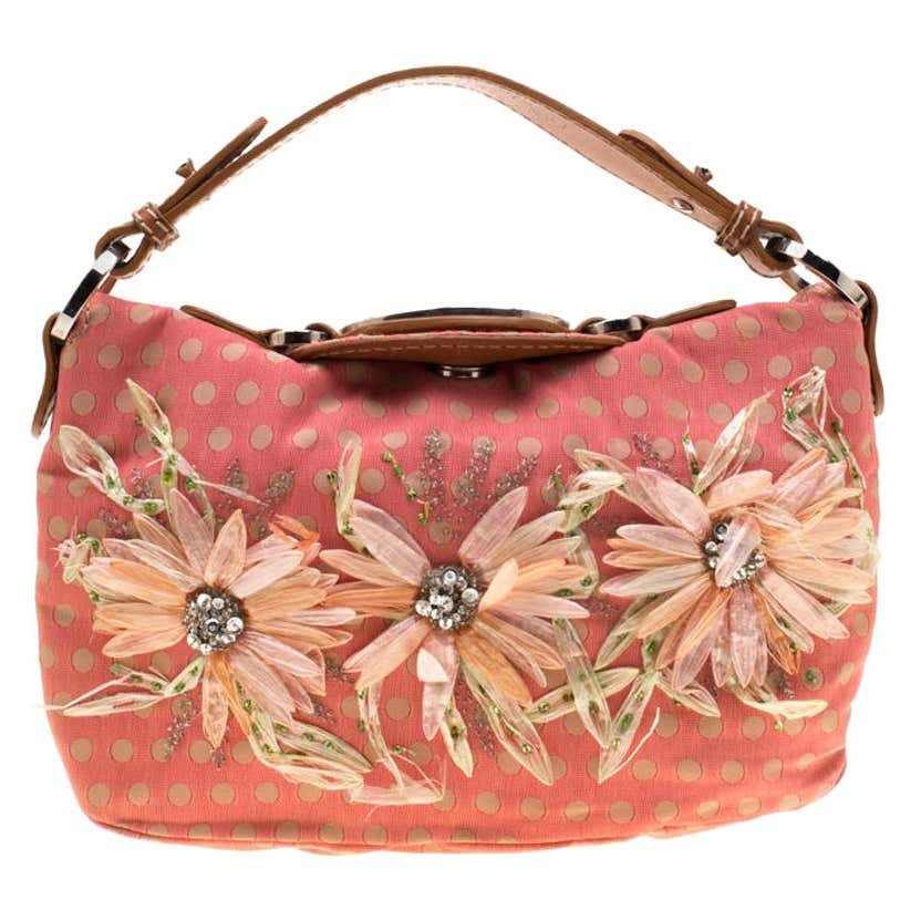 Valentino Hot Pink Leather Rockstud Medium Glam Lock Flap Bag at ...