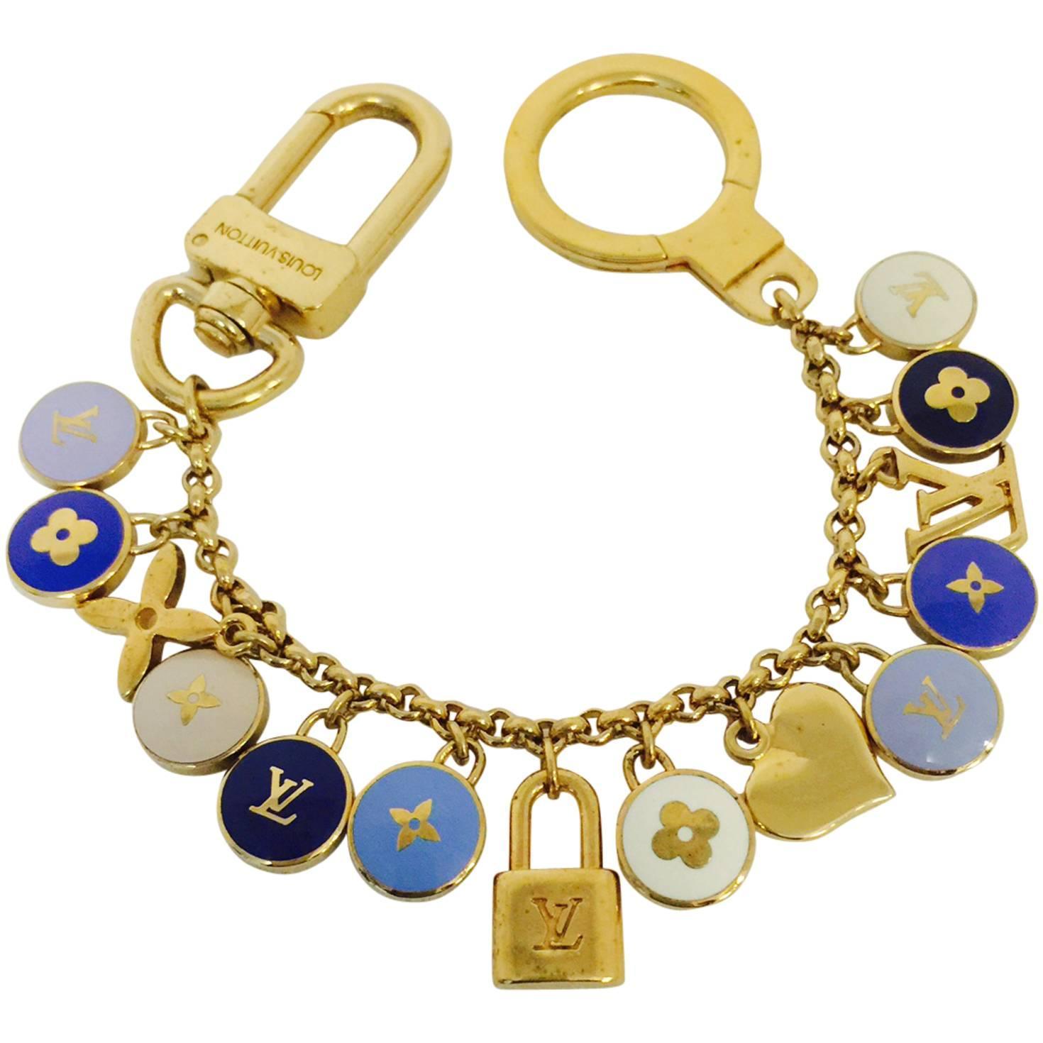 LOUIS VUITTON Pastilles Cles Key Chain Bag Charm 1295403