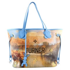 Louis Vuitton Neverfull NM Tote Limited Edition Jeff Koons Turner Print Canvas
