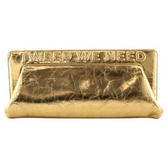 Chanel Evening in The Street 5X5=CC Clutch Metallic Distressed Lambskin