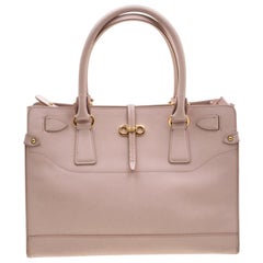 Salvatore Ferragamo Blush Pink Leather Medium Briana Tote