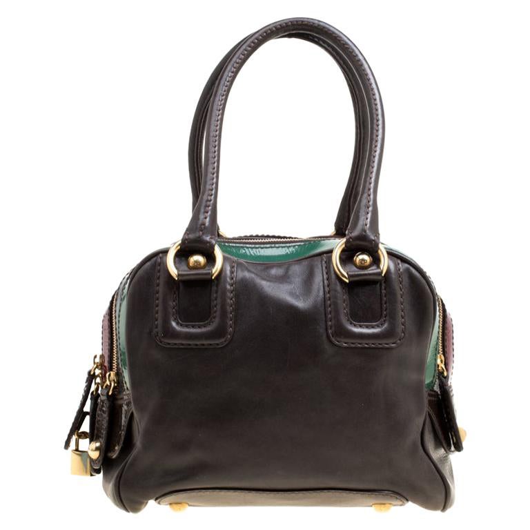 D&G Multicolor Leather Lily Bowler Bag For Sale