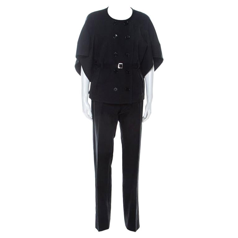 1980S SONIA RYKIEL Dark Grey Linen and Cotton Jersey Jumpsuit For Sale