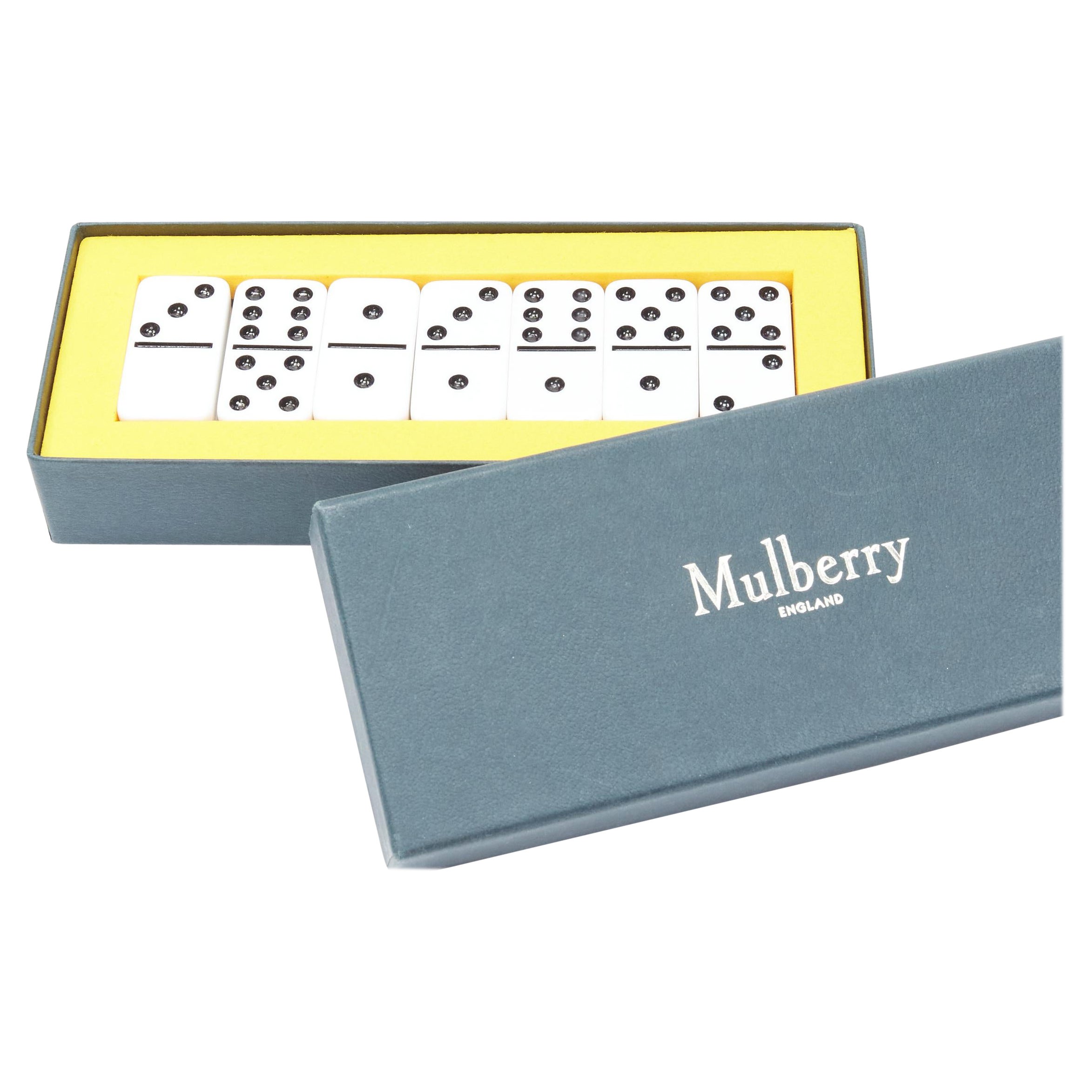 Seltenes MULBERRY Dominoes-Karton-Spielset