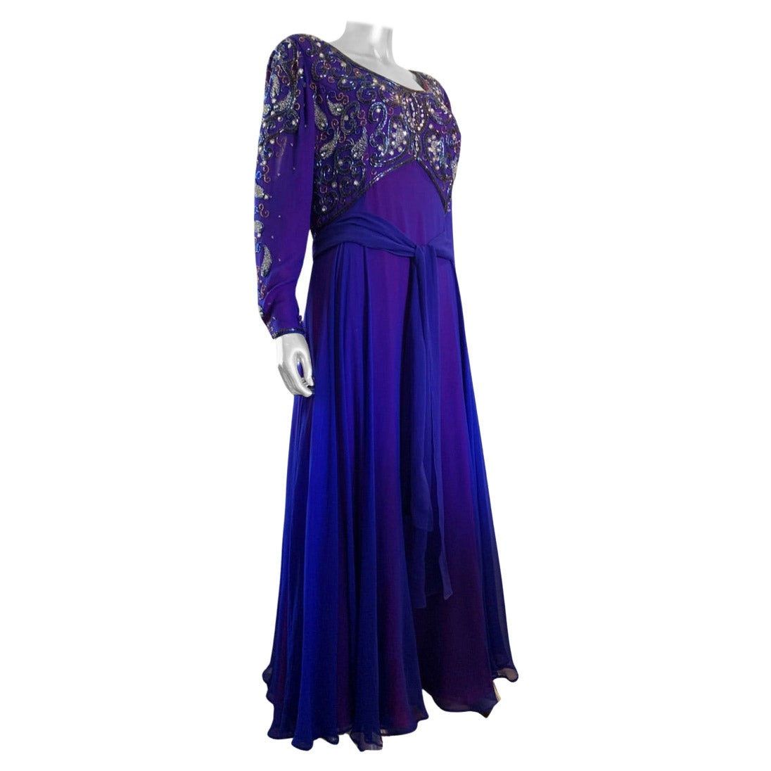 royal blue evening gown plus size