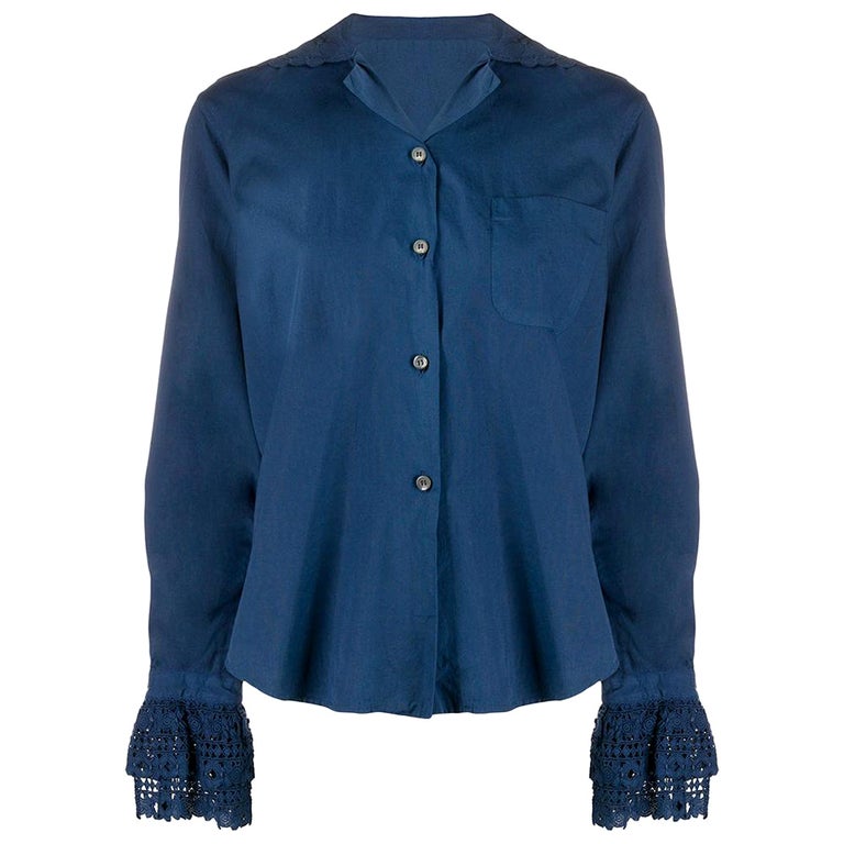 1990s Romeo Gigli Broderie Anglaise Shirt For Sale at 1stDibs