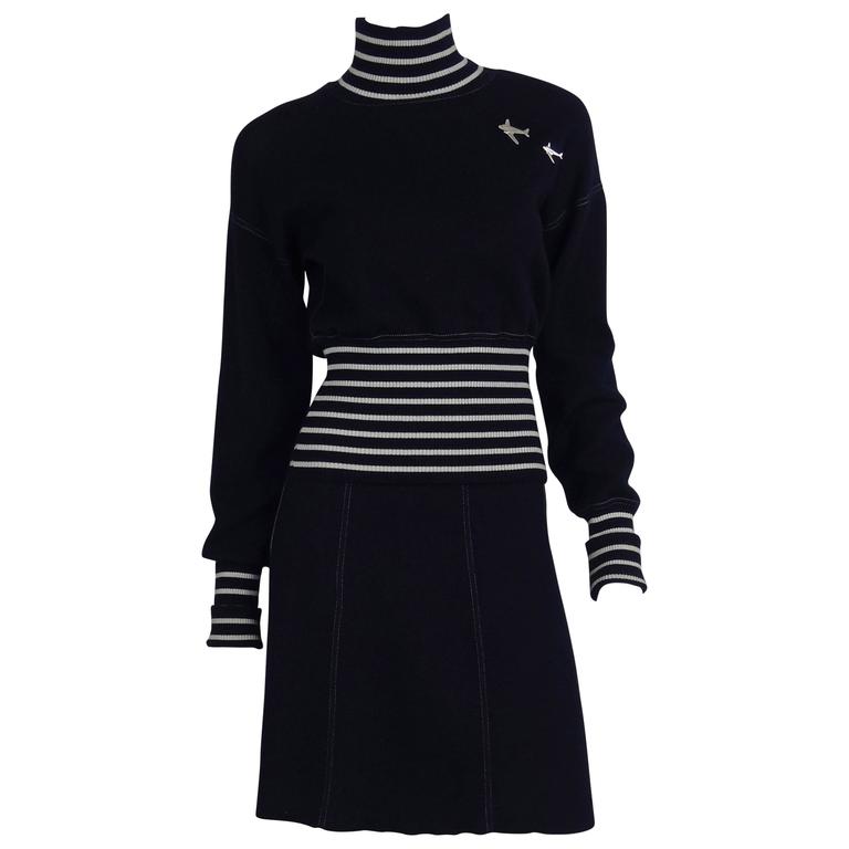 2008C Chanel Resort Runway Knit Bandage Halter Top Dress main image 1