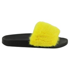 Givenchy Fur And Rubber Slides EU 38 UK 5 US 8 