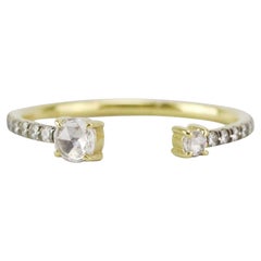 Jemma Wynne 18K Yellow Gold And Diamond Ring 17.5 MM