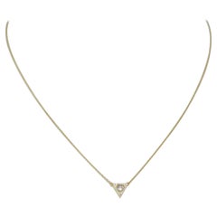 Jemma Wynne Triangle 18K Yellow Gold And Diamond Chain Necklace 