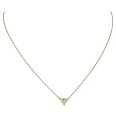 Jemma Wynne Triangle 18K Yellow Gold And Diamond Chain Necklace