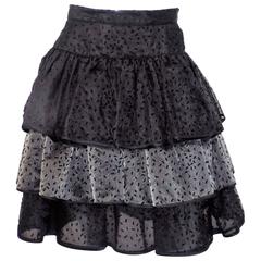 Valentino vintage ruffled evening skirt