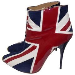 ALEXANDER MCQUEEN Union Jack ankle boots