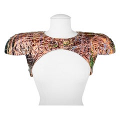 Un Bolero de Paco Rabanne Couture en "Papier Fou" Llamado - Francia Circa 1981