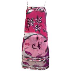 1960s PUCCI pink nylon top and skirt set 6