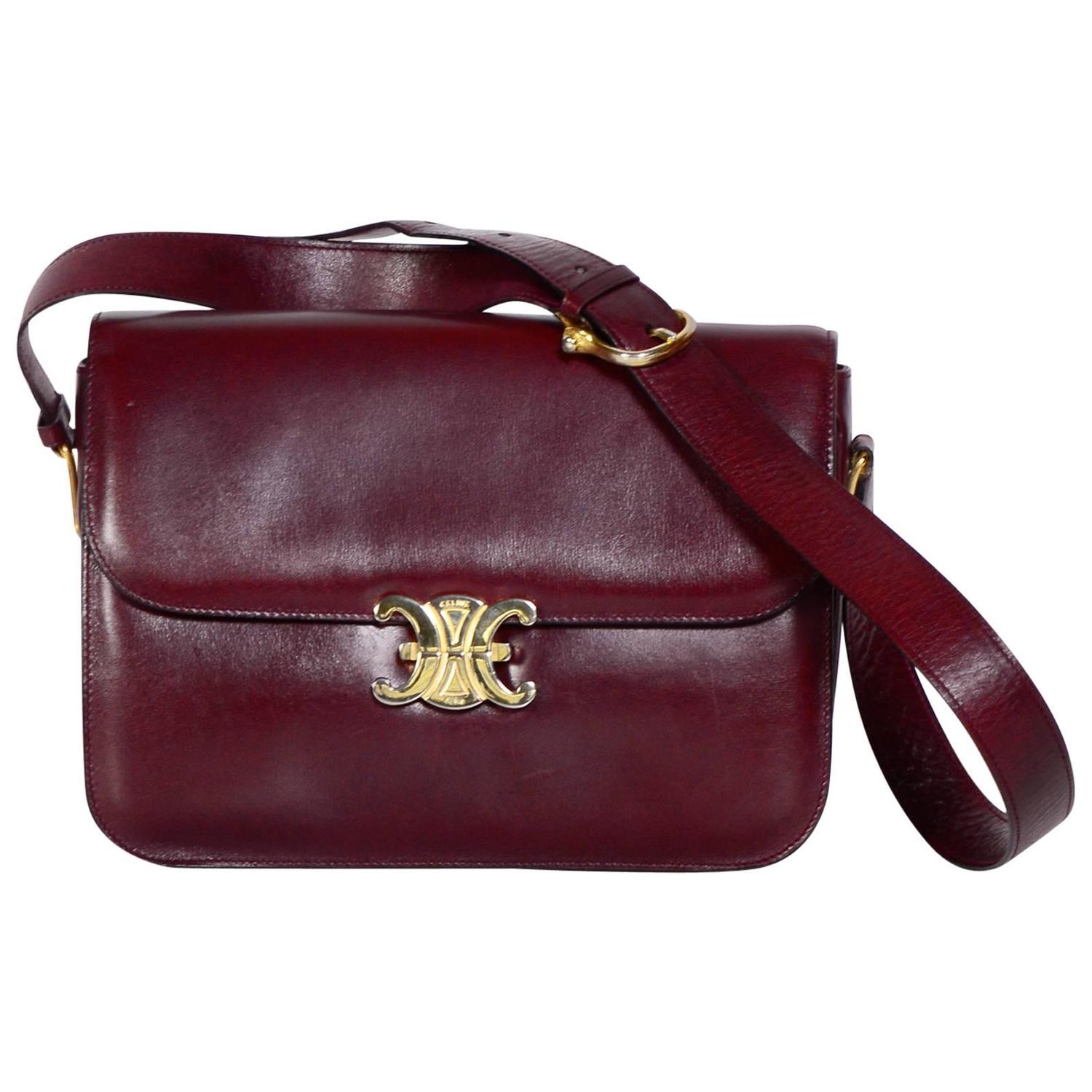 1970s CELINE Box Shoulder Bag at 1stdibs