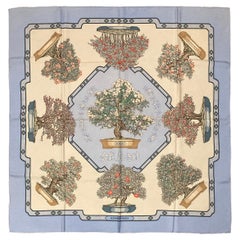 Vintage Hermes Bonsai Silk Scarf
