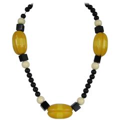 Vintage 1950s Alexis Kirk Bakelite Beaded Necklace 10