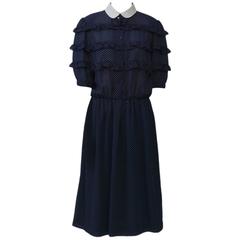 Retro Hanai Mori Shirt Dress