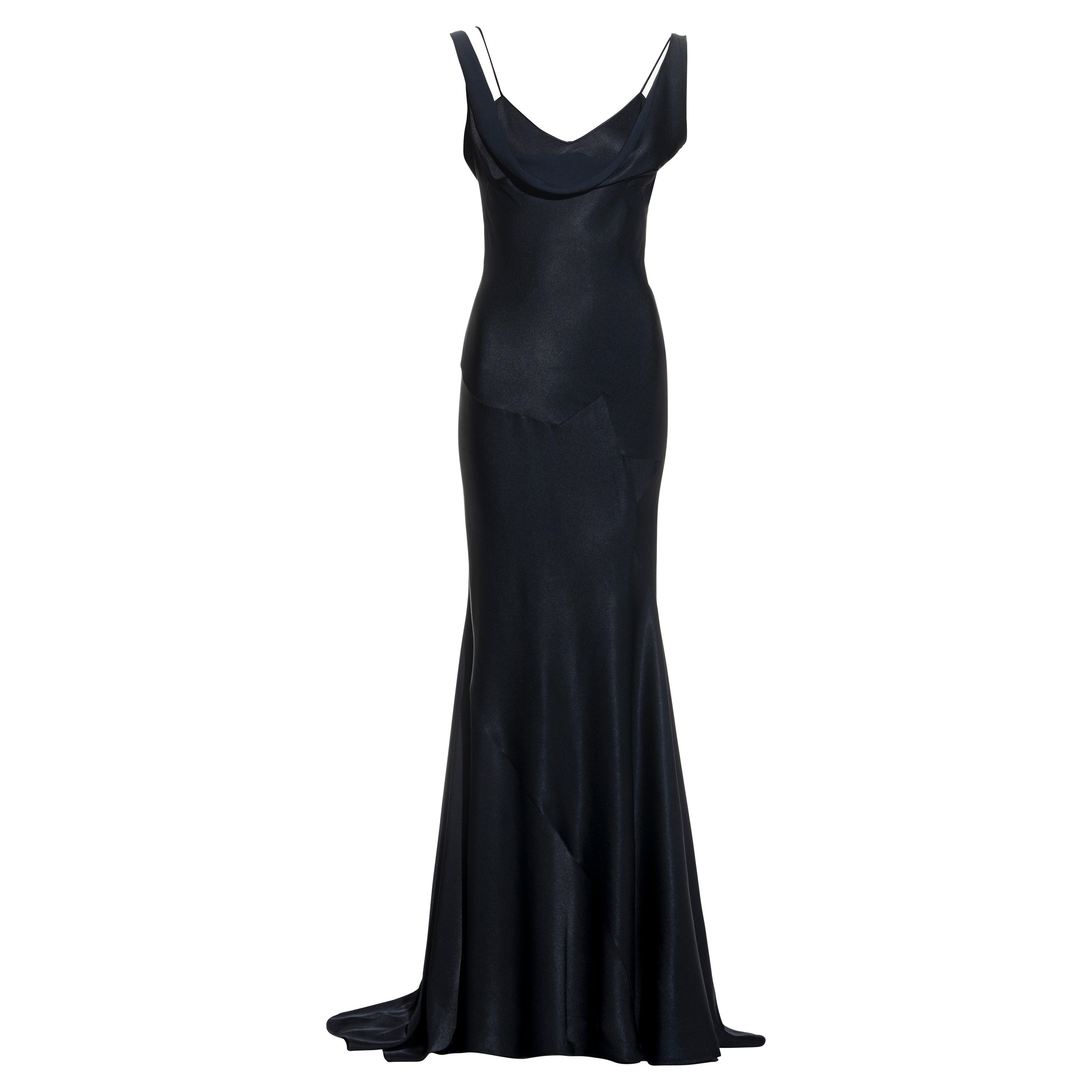 Christian Dior by Galliano Black Stretch Bodycon Knot Dress at 1stDibs ...