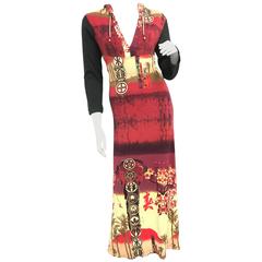 Jean Paul Gaultier Oriental Hoody Maxi Dress 