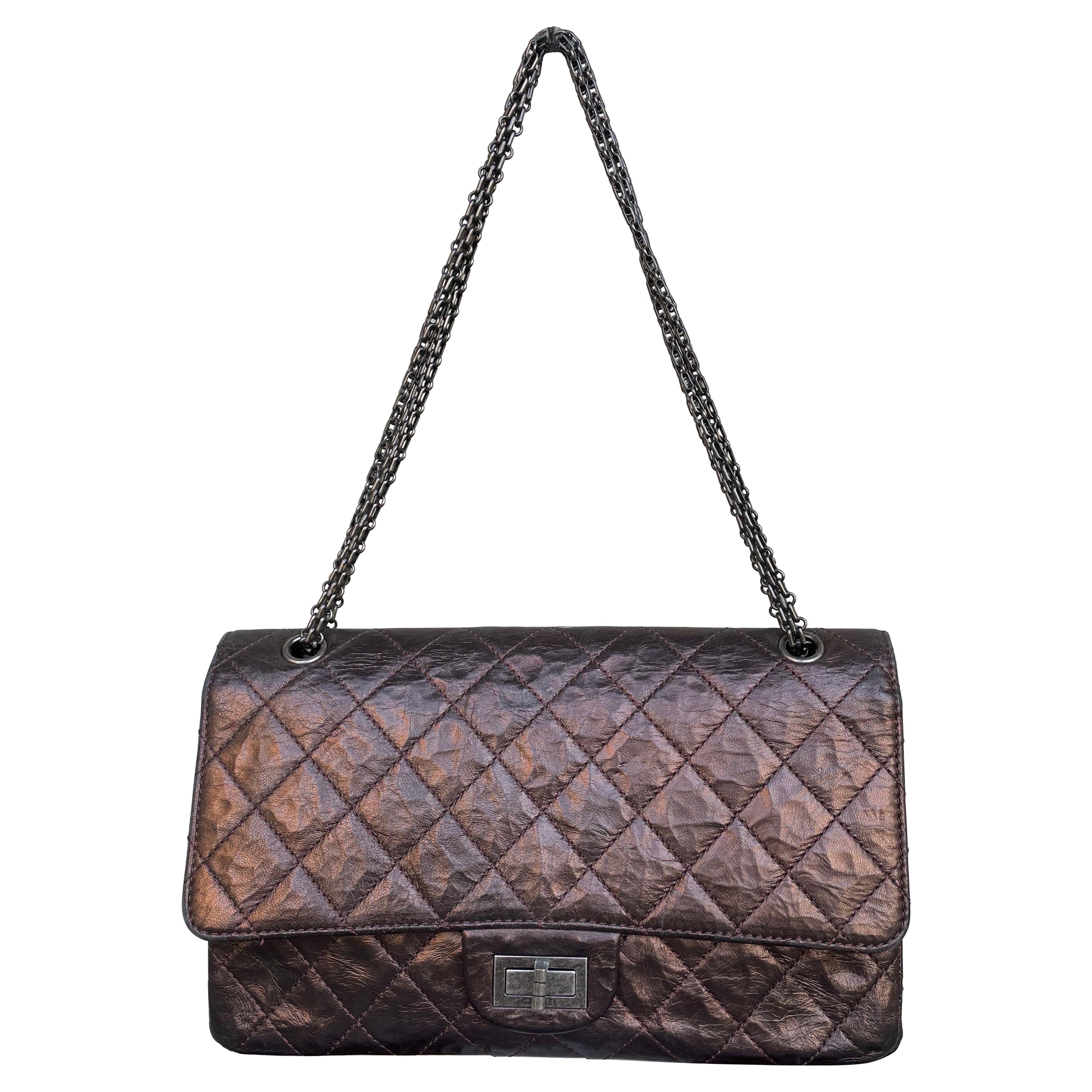Chanel 2.55 Reissue bronze bag