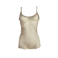 Dolce & Gabbana F/W 2002 J-Lo fishnet swarovski top