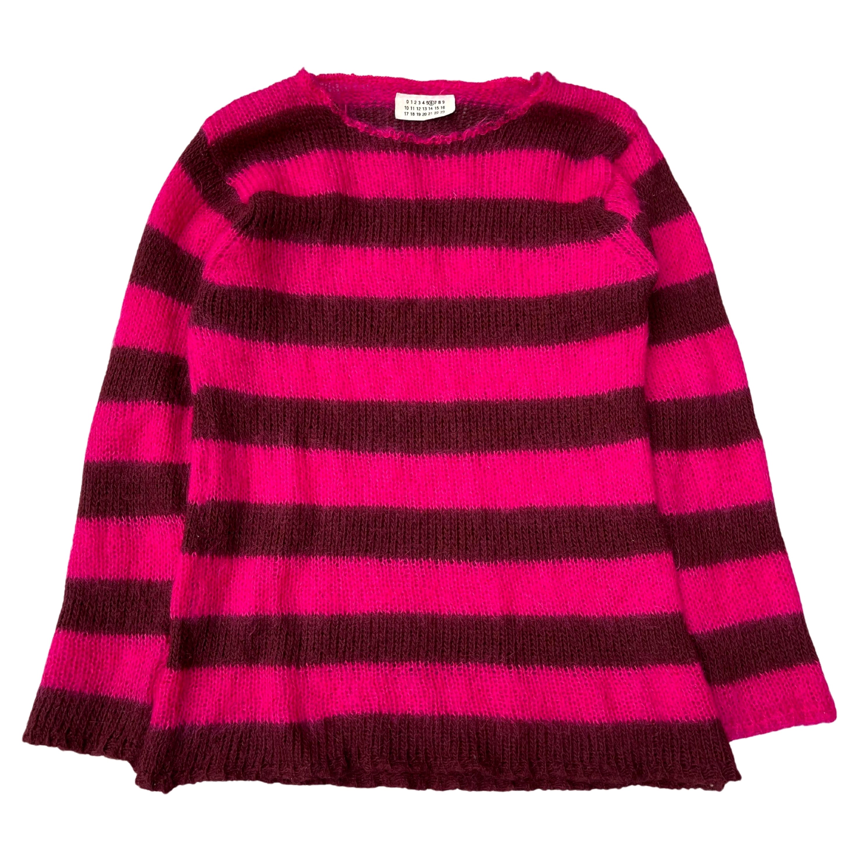 Maison Margiela Miss Deanna Mohair Striped Sweater, Early 2000's