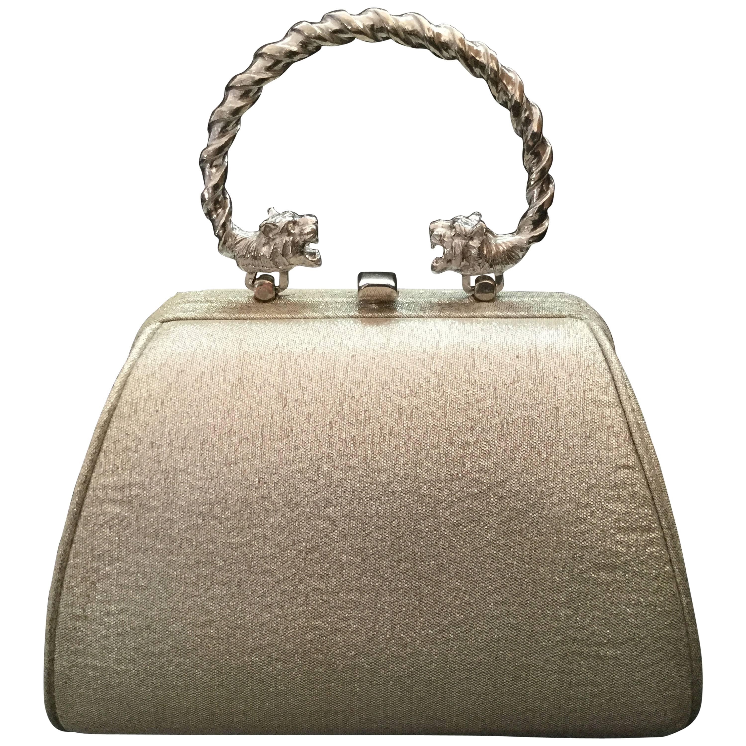 Gorgeous Lame Miniature Evening Bag. Early 1960
s