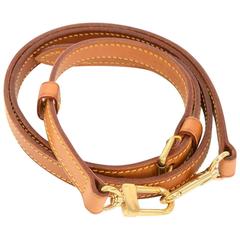 Louis Vuitton Brown Cowhide Leather Adjustable Shoulder Strap For Medium Bags