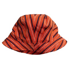 Issey Miyake Striped Bucket Hat, Spring Summer 2014