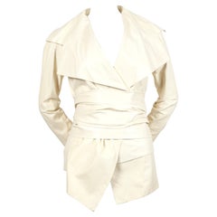 Tom Ford for Yves Saint Laurent cream leather runway jacket, 2004 