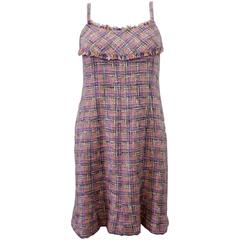 Chanel SS 2005 Pink Pastel Coloured boucle 'Clueless style' Dress 5